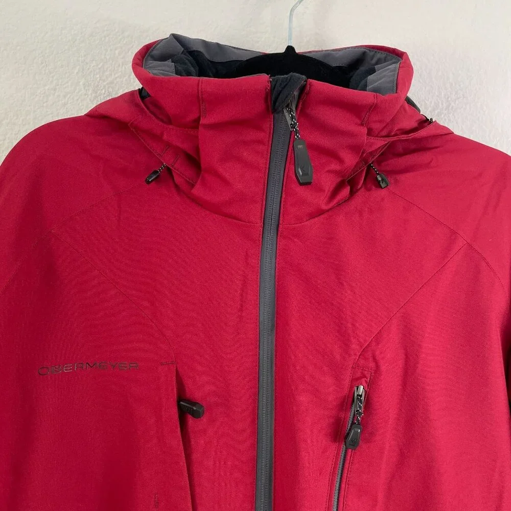 NEW Obermeyer Mens‎ Small Raze Jacket Rustic Red Alpine Series Winter Ski Coat